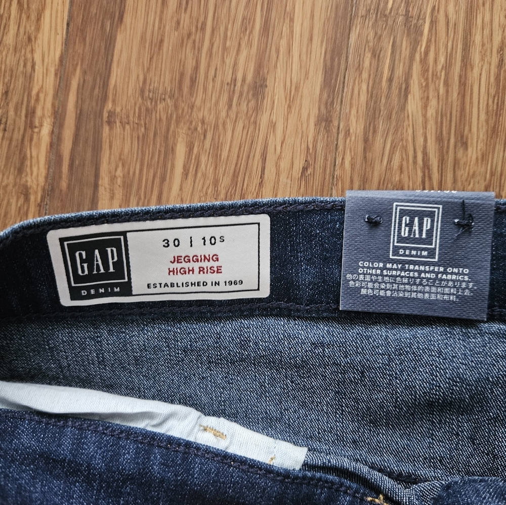 Gap Denim Jeans 30/10S, Jegging High Rise - Picture 2 of 6